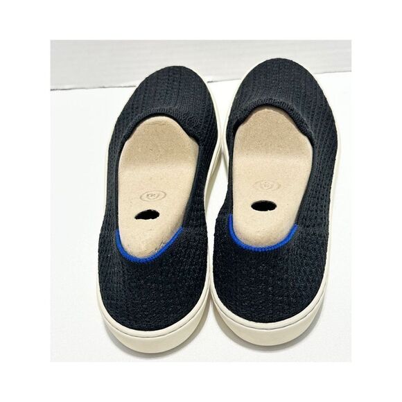 Rothy’s The Sneaker Honeycomb Knit Textured Slip On Shoes Flat Black Womens 11.5 - Picture 11 of 13